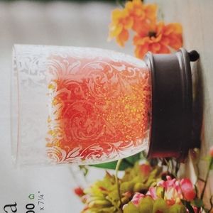 EMMA Ooh La Lamp floral lacy look NEW Home Interiors 15 watt bulb glass resin